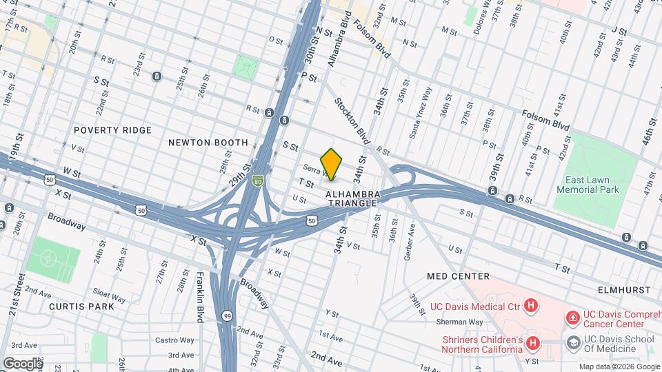 3235 T St Map and Location Details
