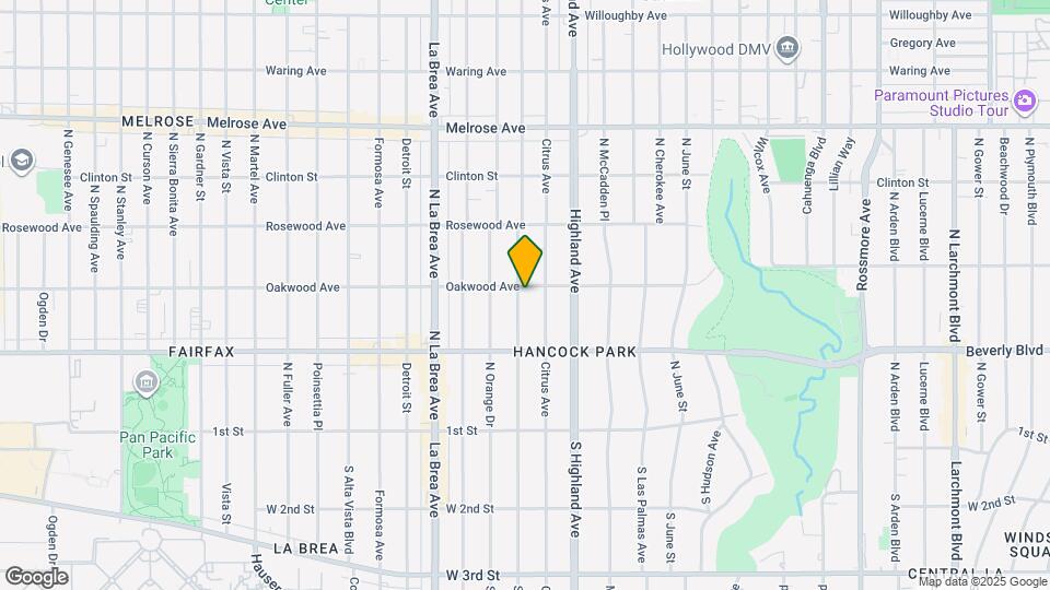 360 N Mansfield Ave Map and Location Details