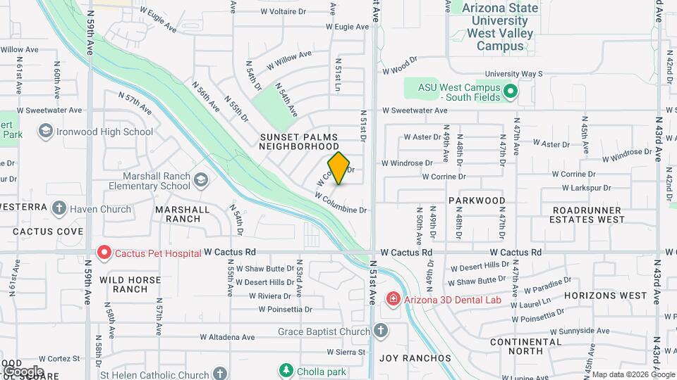 5141 W Larkspur Dr Map and Location Details