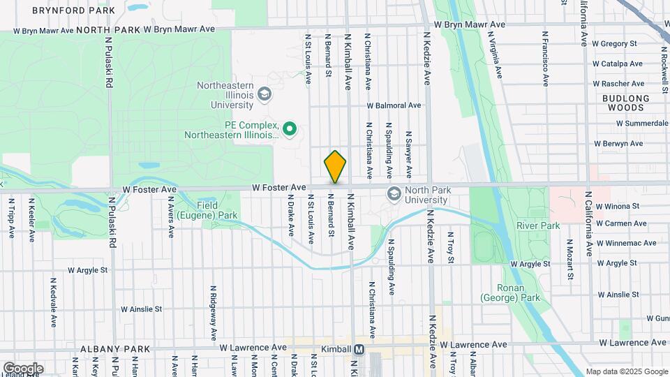 3424 W Foster Ave Map and Location Details