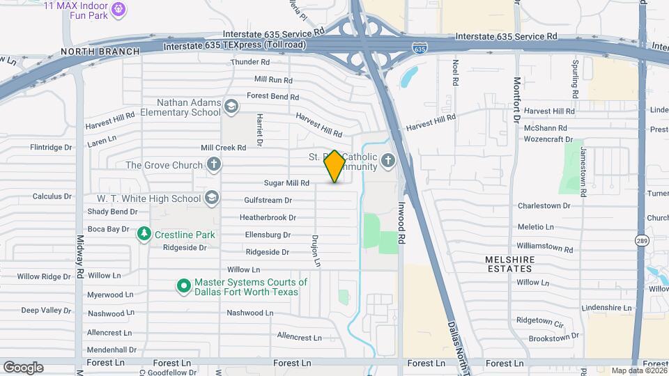4930 Sugar Mill Rd Map and Location Details