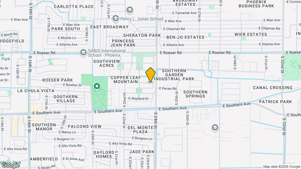 2343 E Sunland Ave Map and Location Details