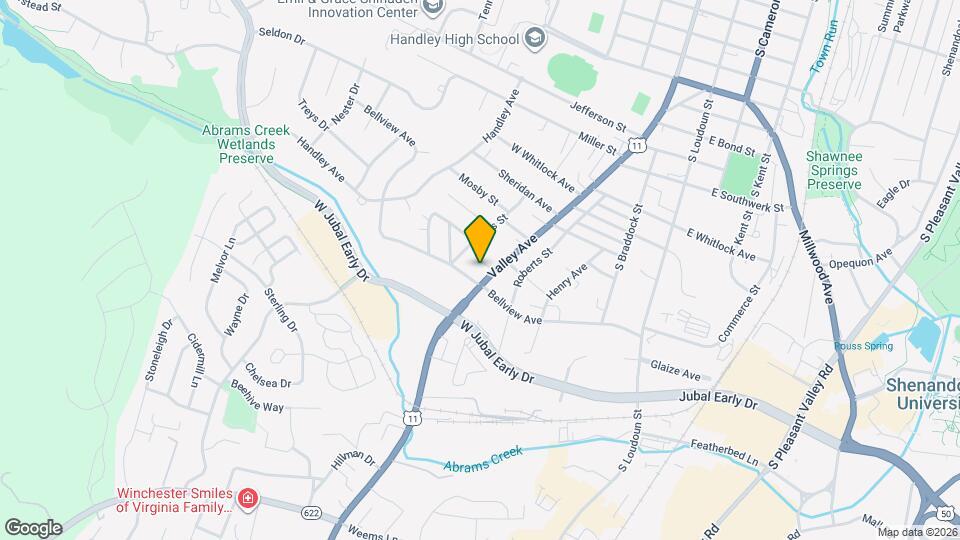 1731 Valley Ave Map and Location Details