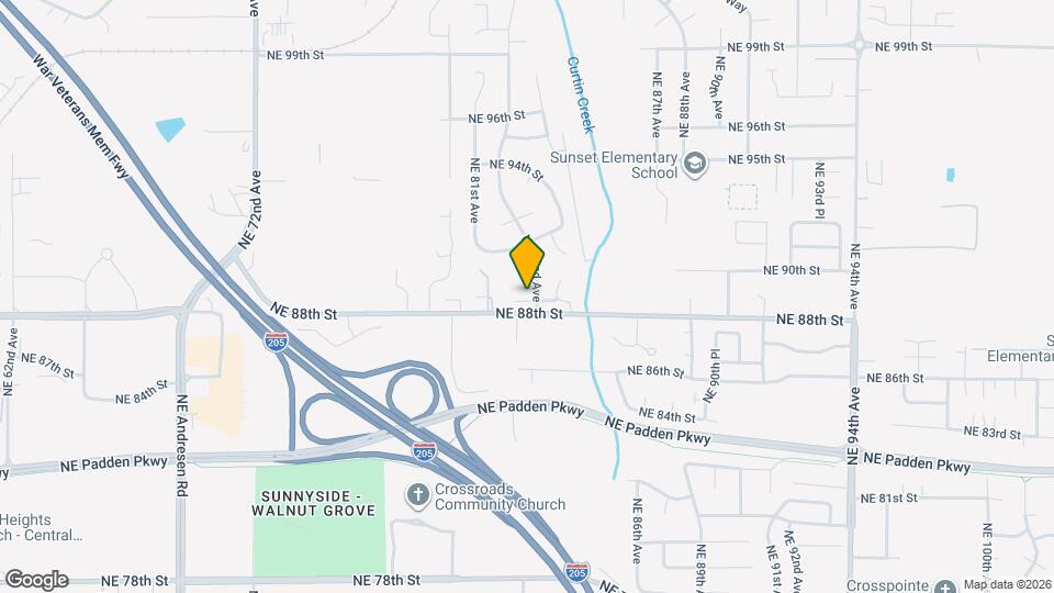8814 NE 82nd Ave Map and Location Details