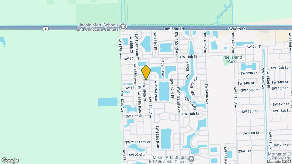 1351 SW 154th Ct Map and Location Details