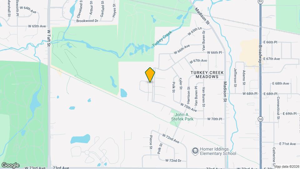 6883 Fillmore Dr Map and Location Details