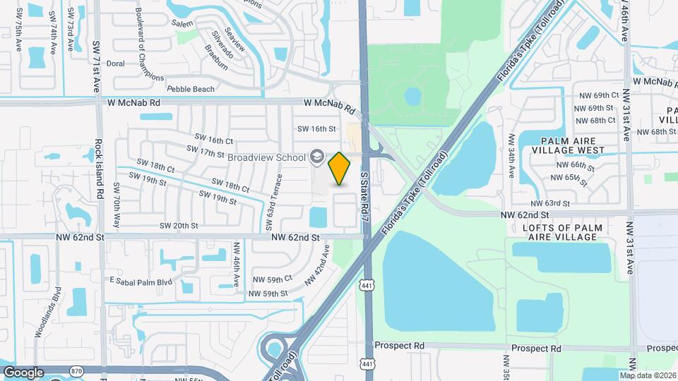 6059 SW 19th St Map and Location Details
