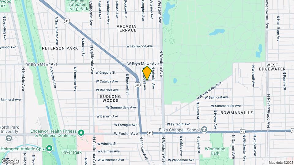 2456 W Catalpa Ave Map and Location Details