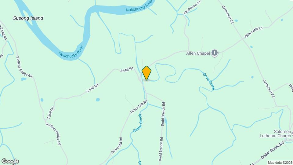 1855 Fillers Mill Rd Map and Location Details