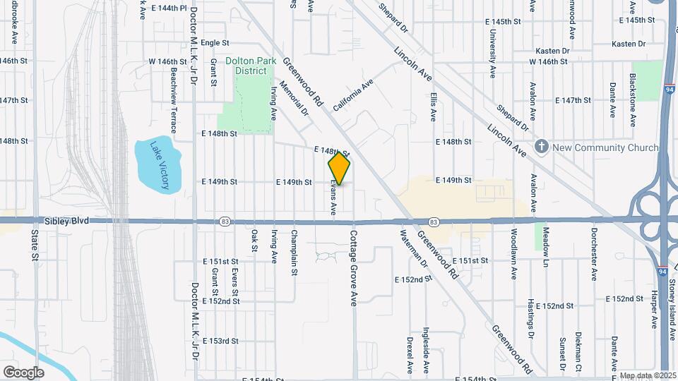 14907 Evans Ave Map and Location Details