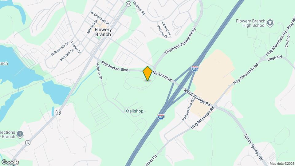 Gibson Flowery Branch Apartments Map and Location Details