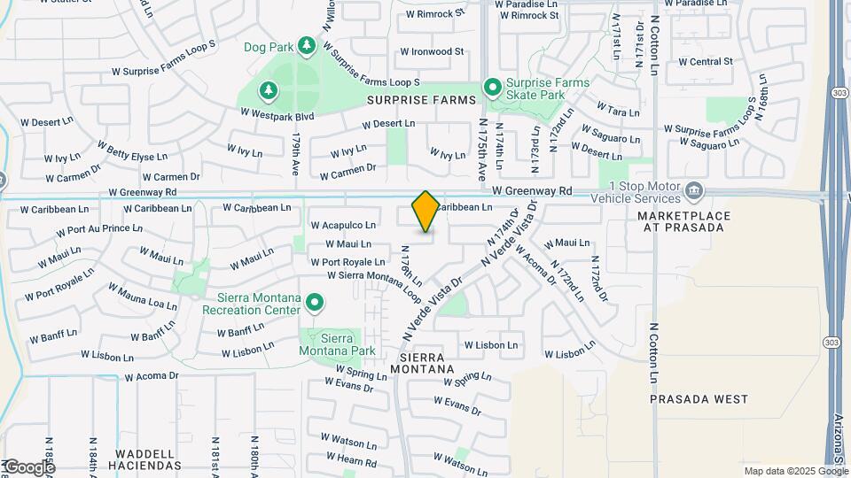 17630 W Maui Ln Mapa y Detalles de la Ubicación
