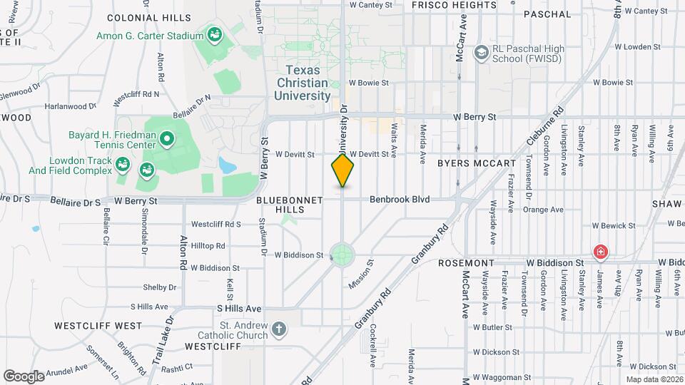 3253 S University Dr Map and Location Details