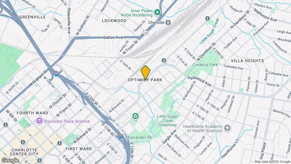 402 E 16th St Map and Location Details