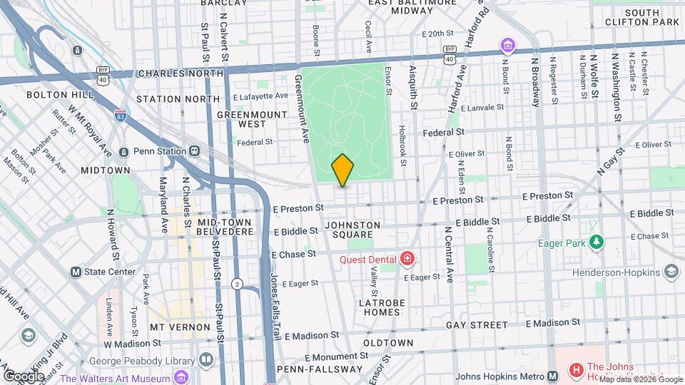 1312 Homewood Ave Map and Location Details