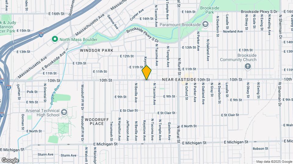 945 N Keystone Ave Map and Location Details