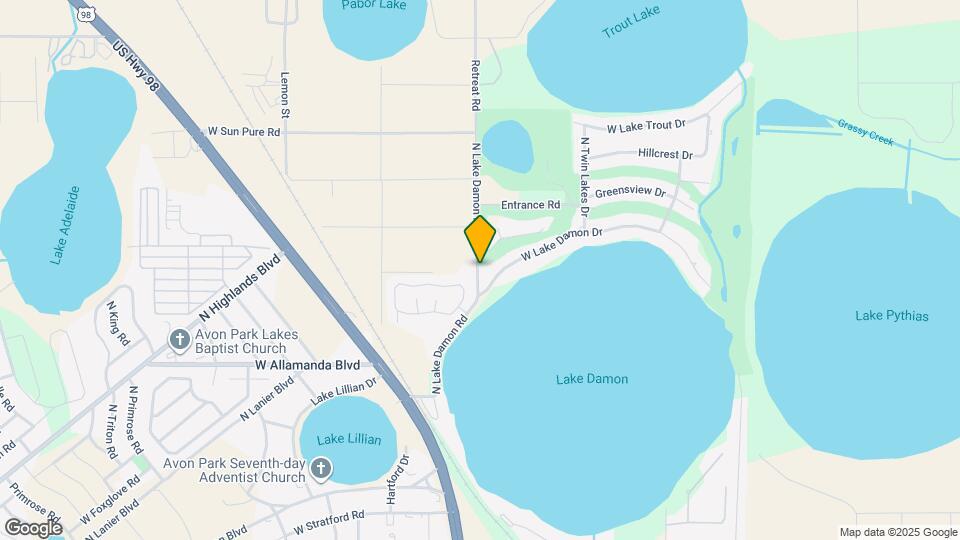 2830 N Lake Damon Rd Map and Location Details
