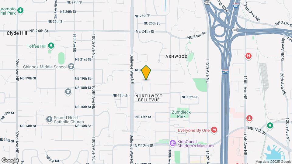 1804 Bellevue Way NE Map and Location Details