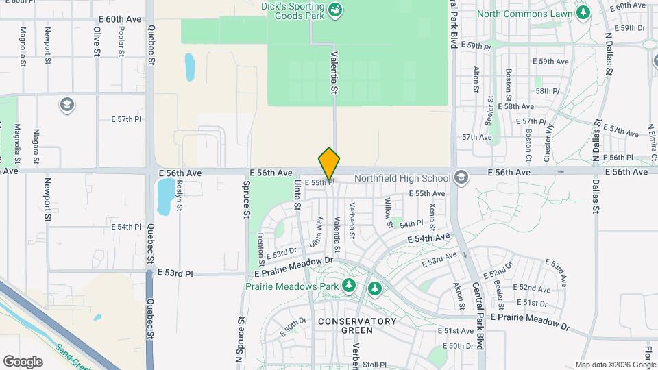 5545 Valentia St Map and Location Details