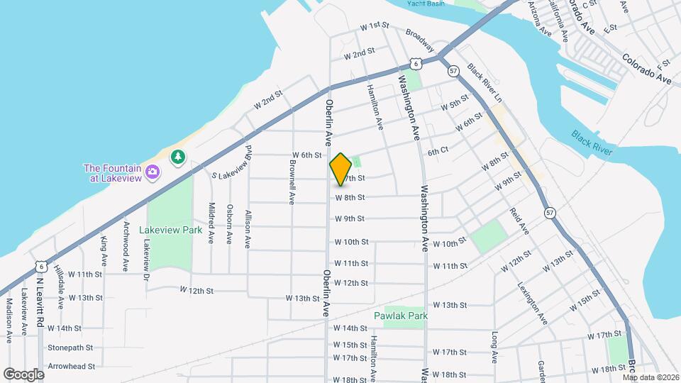 1176 W 8th St Map and Location Details