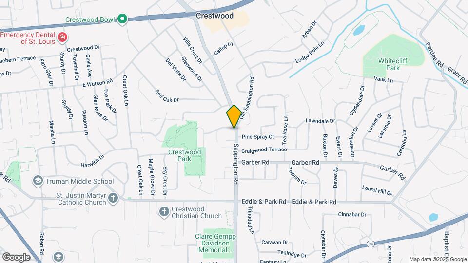 8979 Sappington Rd Map and Location Details