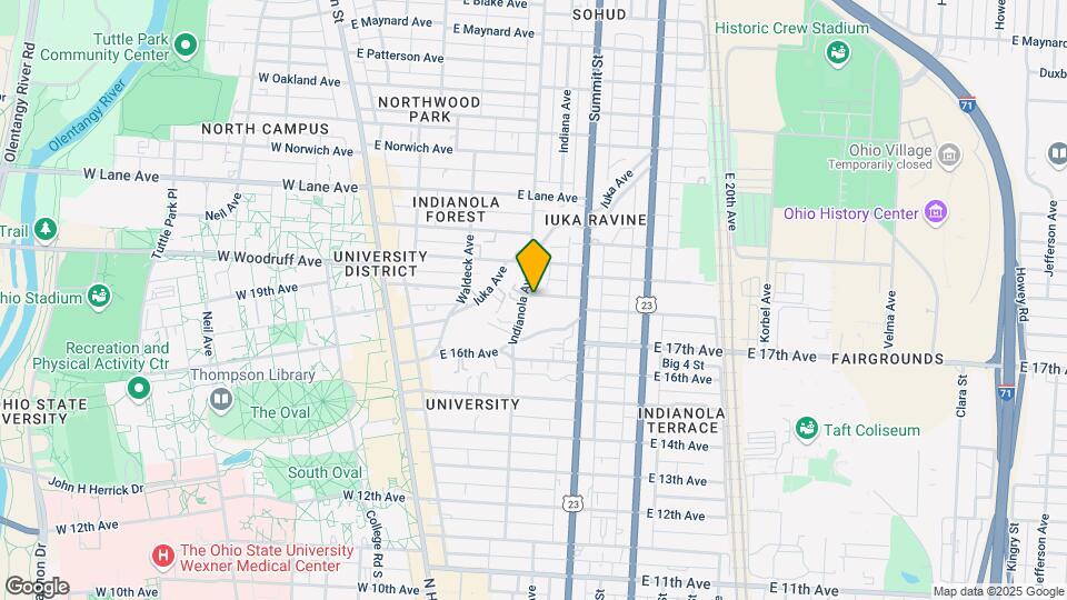 1954 Indianola Ave Map and Location Details