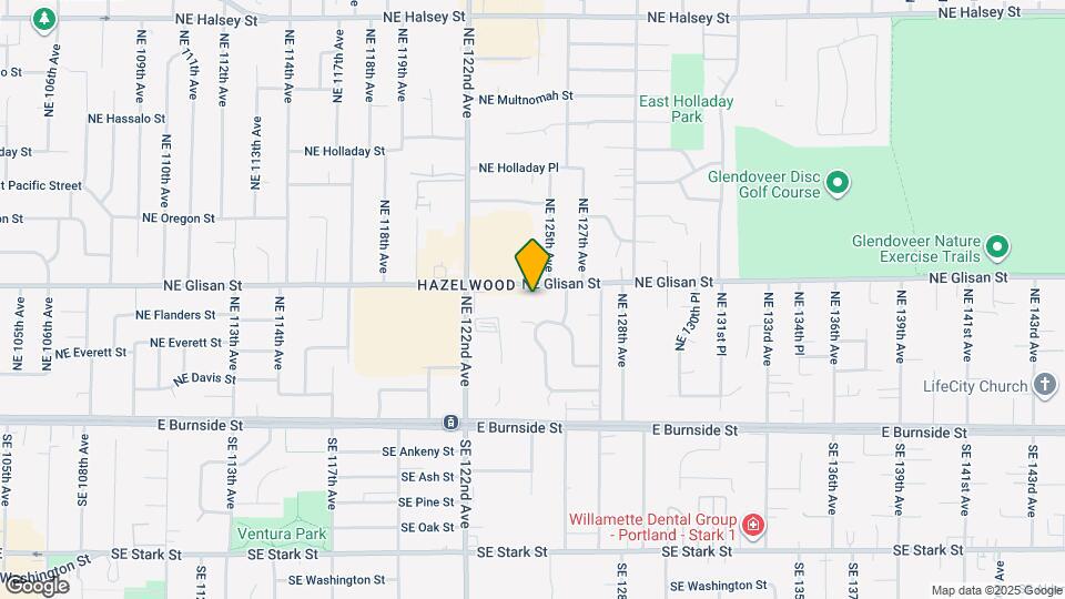 12430 NE Glisan St Map and Location Details
