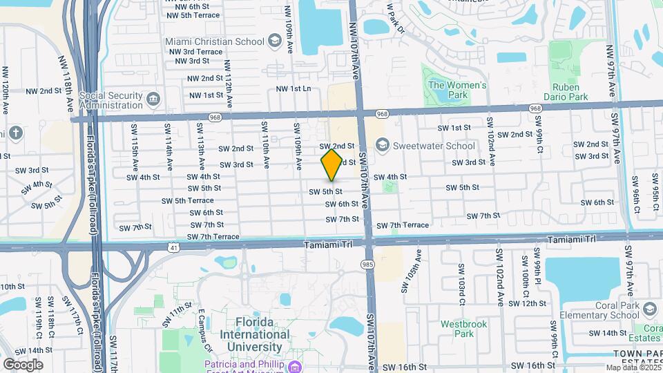 10801 SW 5th St-Unit -1 Map and Location Details