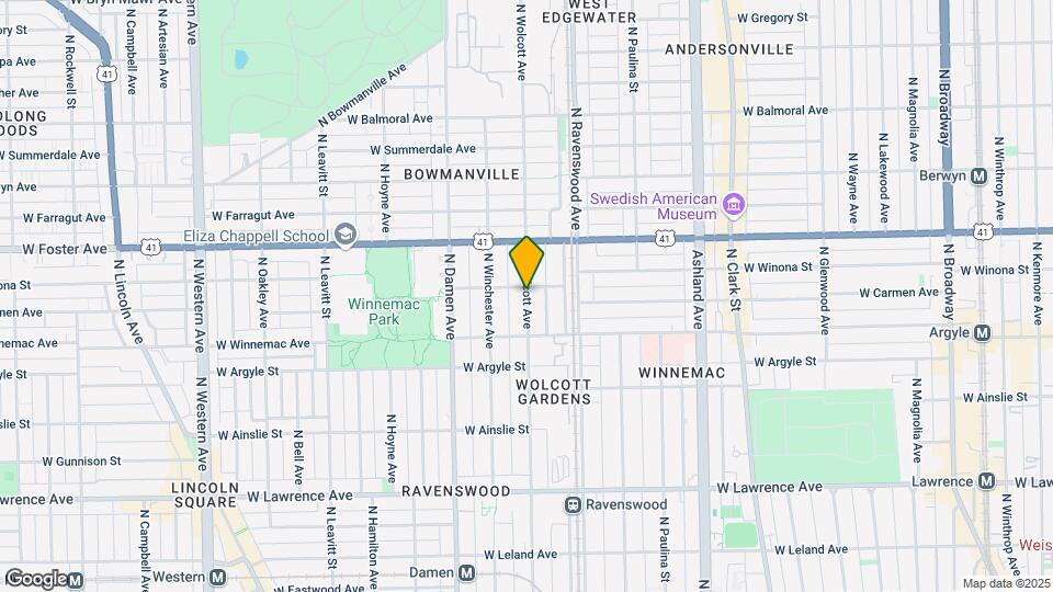 5075 N Wolcott Ave Map and Location Details