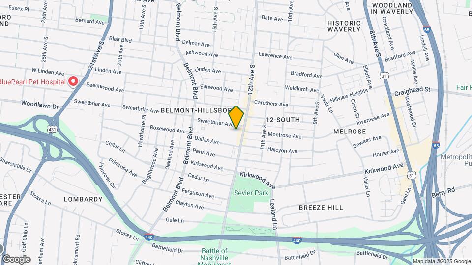 1207 Sweetbriar Ave Map and Location Details