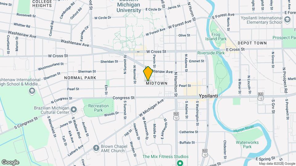 612 Pearl St Map and Location Details