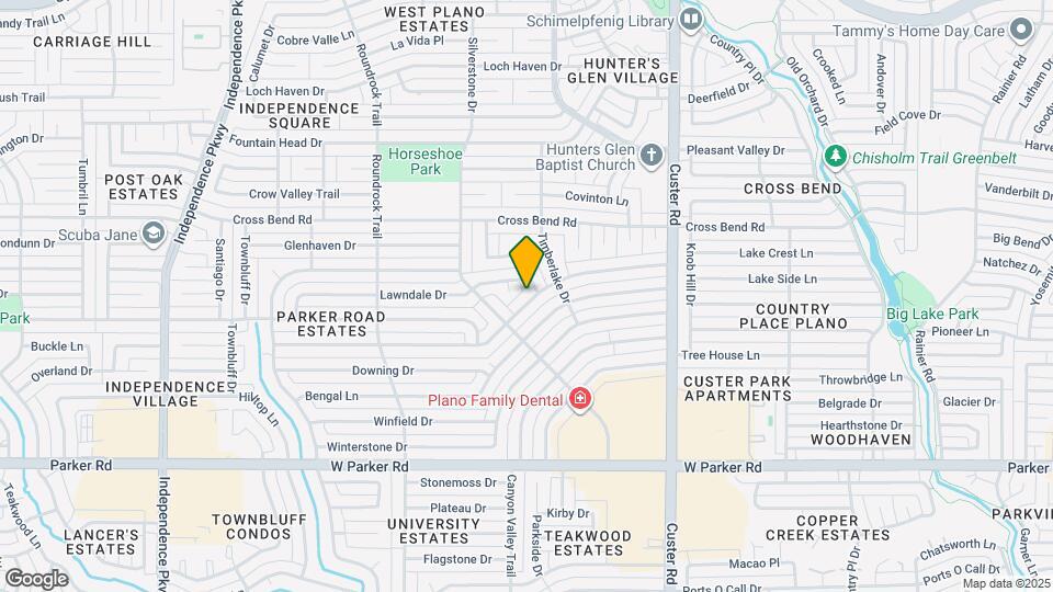 2307 Glen Forest Ln Map and Location Details