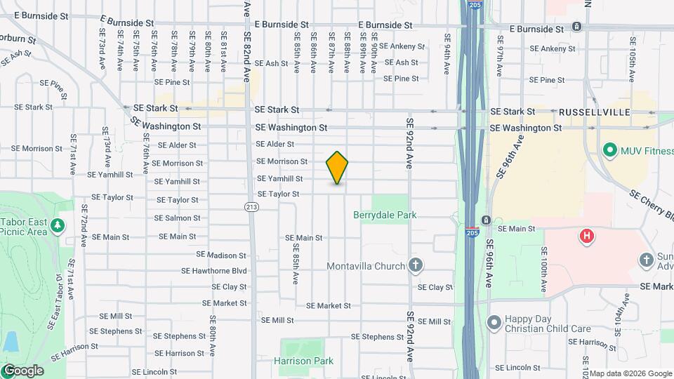 8723 SE Taylor St Map and Location Details