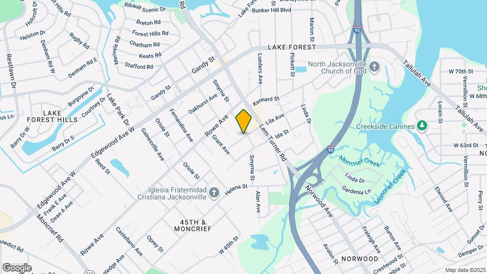 1415 Lila Ave Map and Location Details