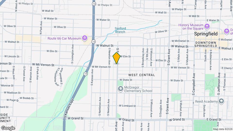 539 S Fort Ave Map and Location Details