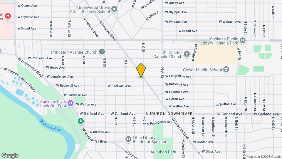 3107 W Longfellow Ave Map and Location Details