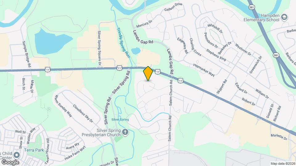 6443 Creekbend Dr Map and Location Details