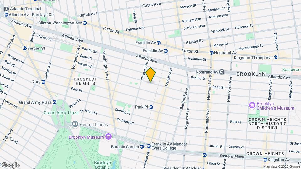 890 Bergen St Map and Location Details