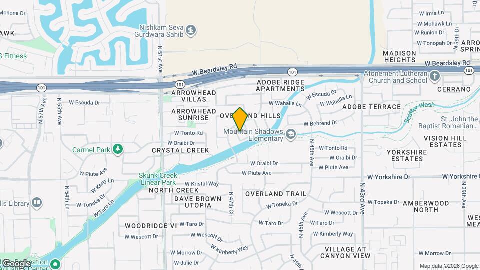 19809 N 47th Ln Map and Location Details