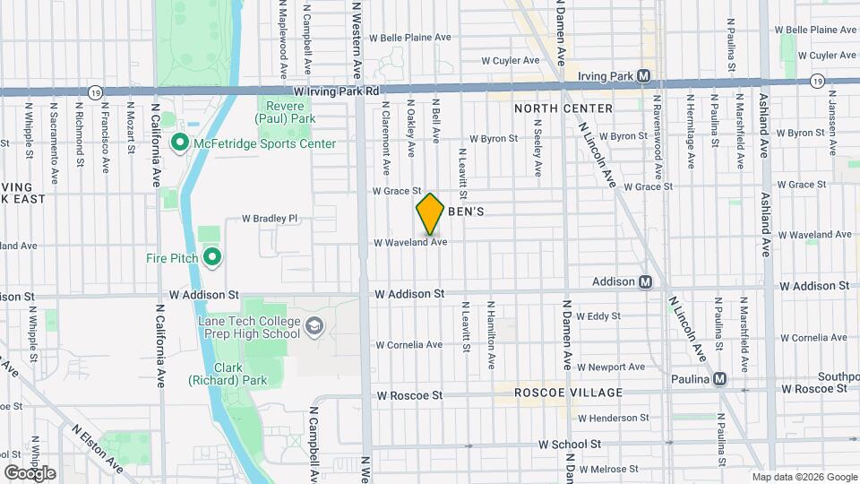 2252 W Waveland Ave, Unit 1 Map and Location Details