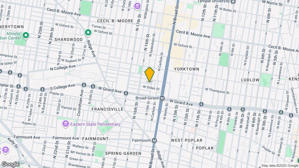 1242 N 15th St Map and Location Details