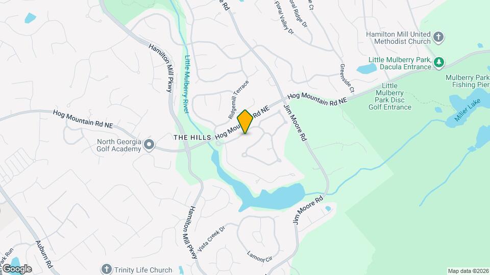 1480 Ridgemill Terrace NE Map and Location Details