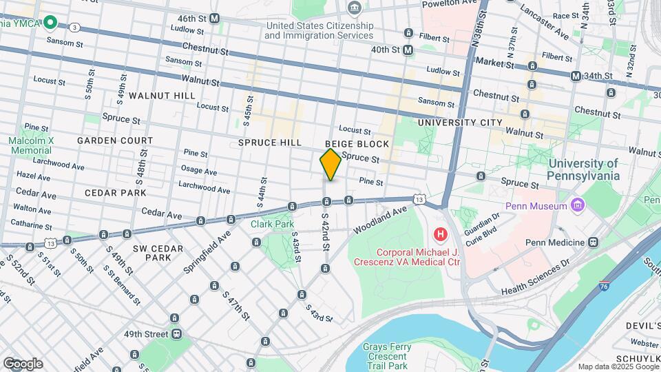 405 S 42nd St Map and Location Details