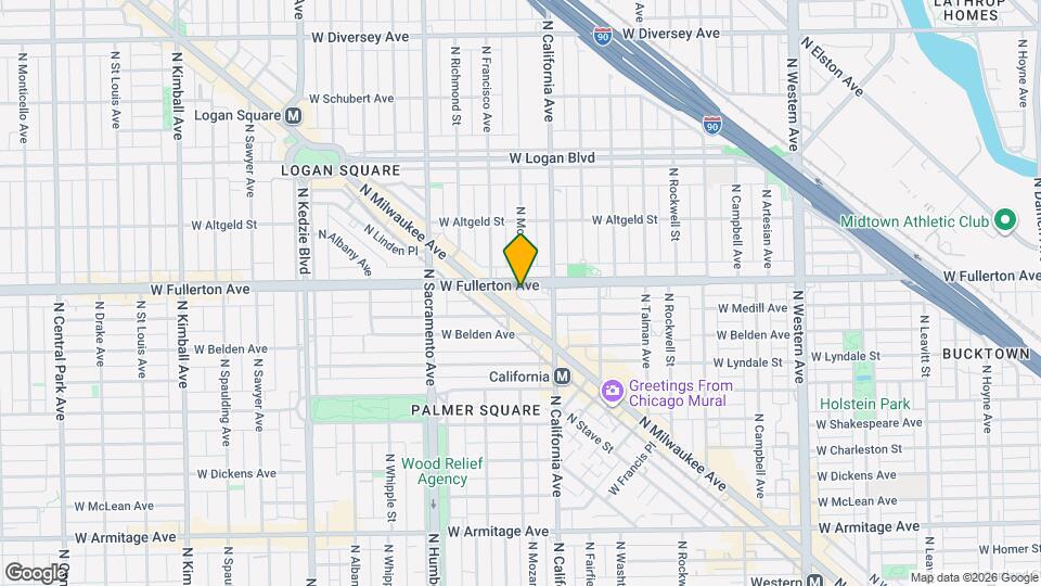 2831 W Fullerton Ave, Unit #3 Map and Location Details