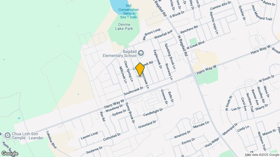 512 Maplecreek Dr Map and Location Details