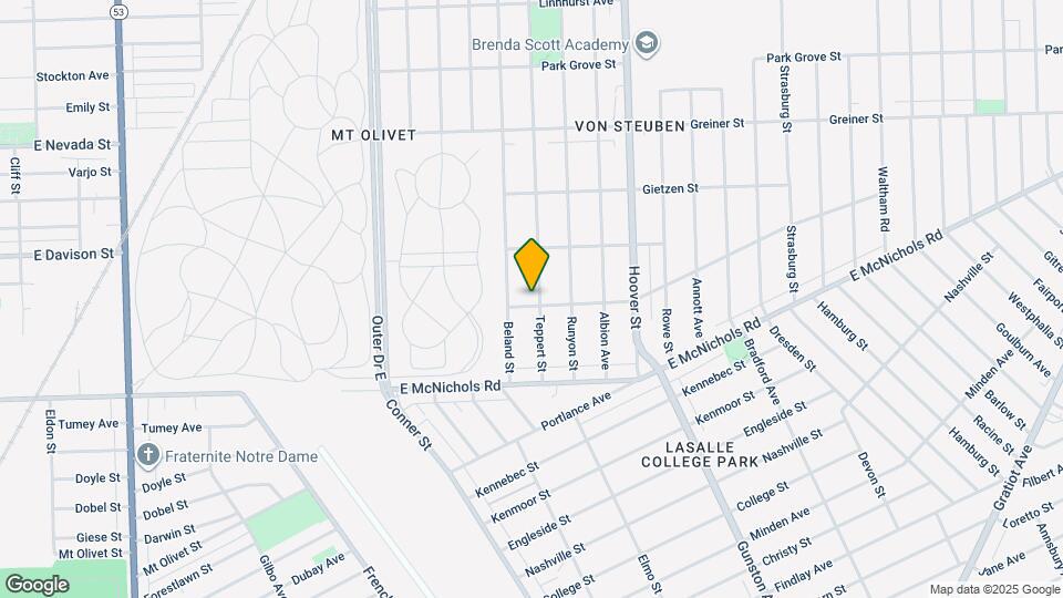 17311 Teppert St Map and Location Details