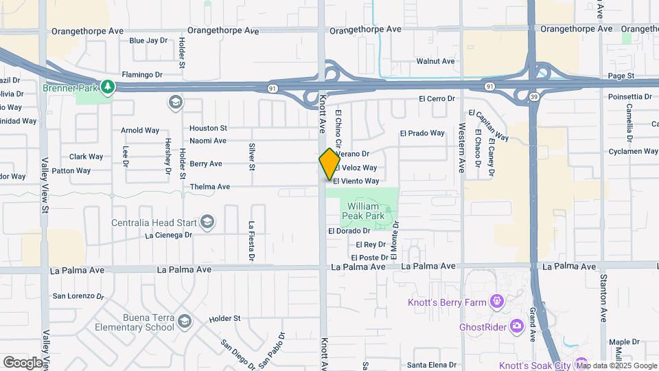 7022 El Viento Way Map and Location Details