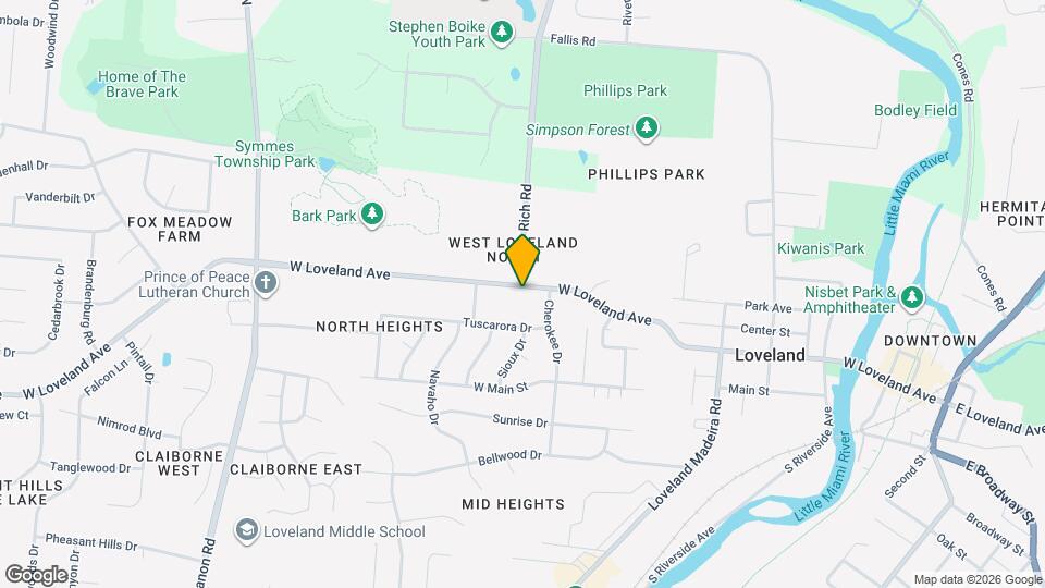 1007 W Loveland Ave Mapa y Detalles de la Ubicación