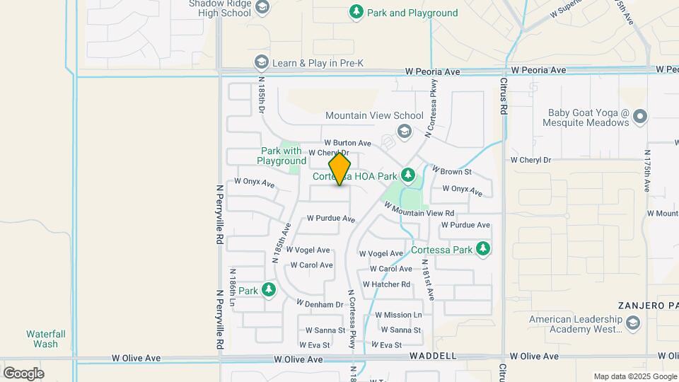 18333 W Onyx Ave Map and Location Details
