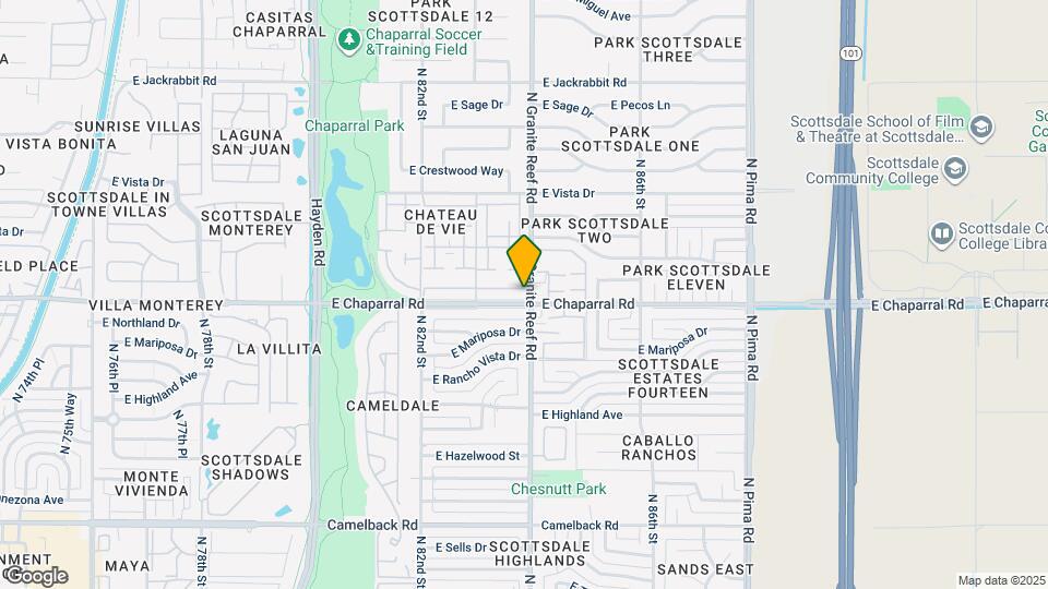 8344 E Chaparral Rd Map and Location Details